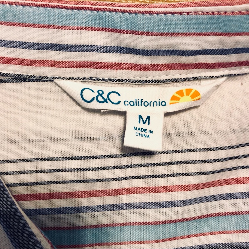 EUC C&C California Striped Button Down Shirt - Picture 5 of 5